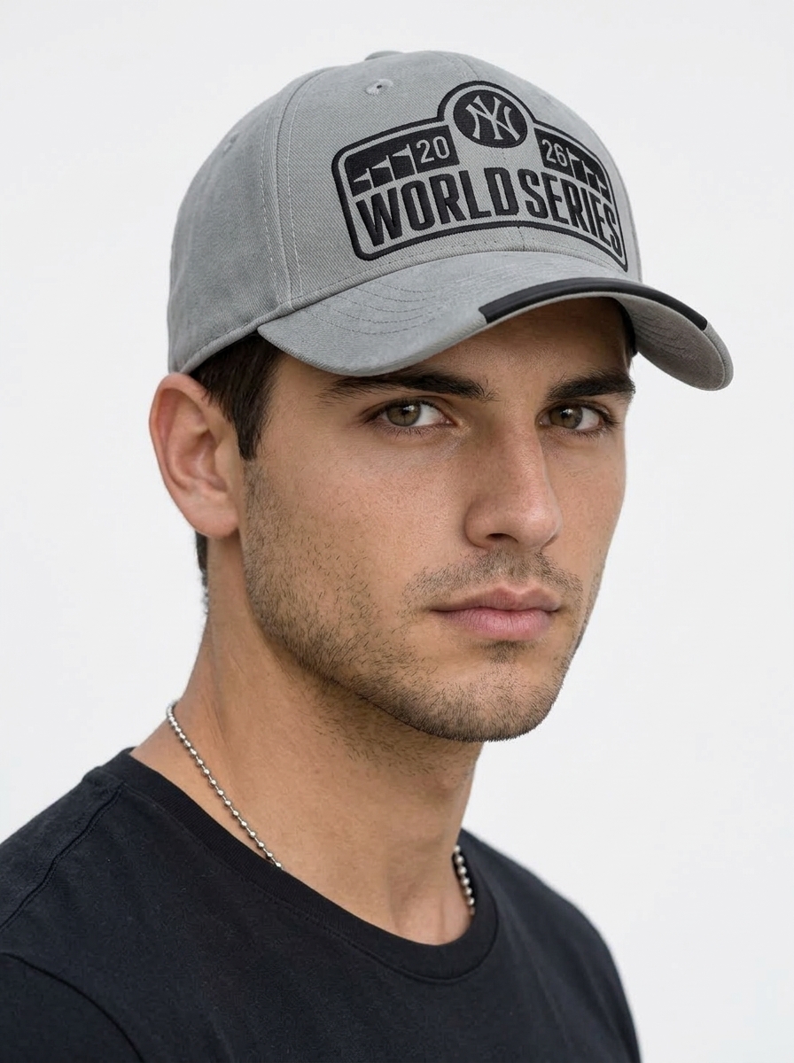Бейсболка чоловіча Braxton з накаткою "WORLD SERIES"
